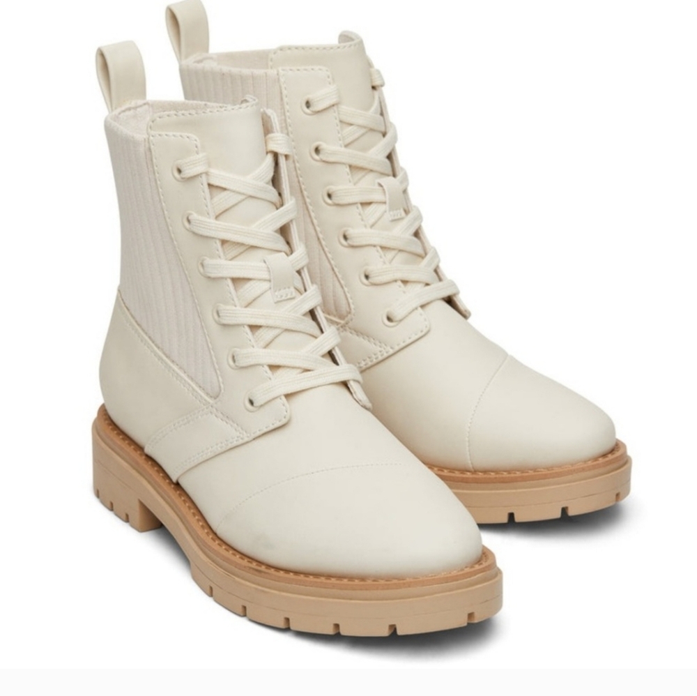 Toms Cream Ankle Boots